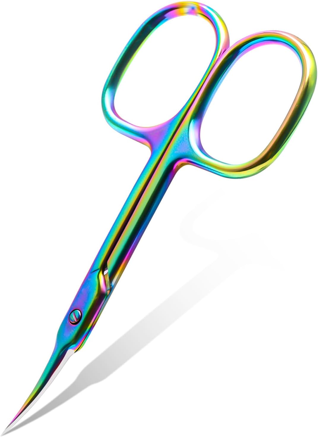 CGBE Cuticle Scissors Extra Fine Curved Blade, Super Slim Manicure Scissors for...