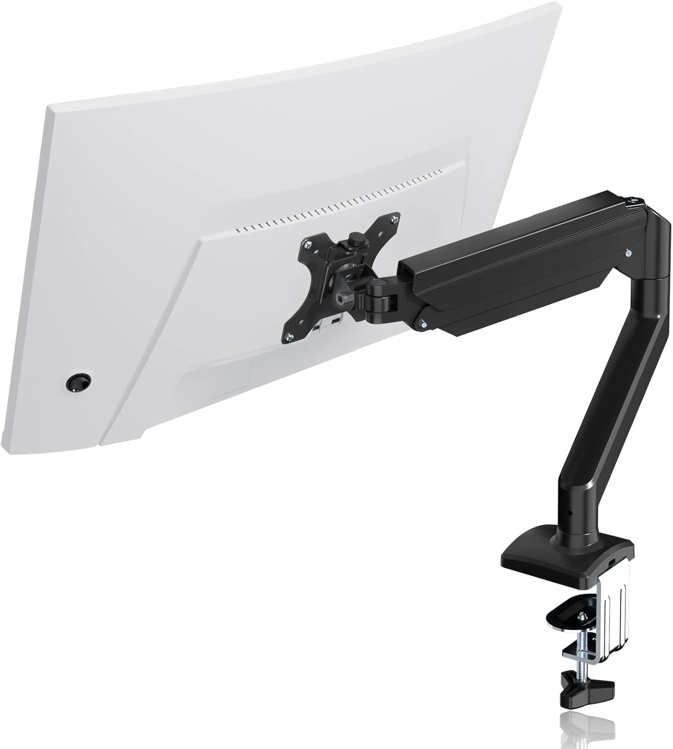 suptek Single Monitor Arm Gas Spring, Monitor Arm Desk Mount for 13-35 inch Moni...