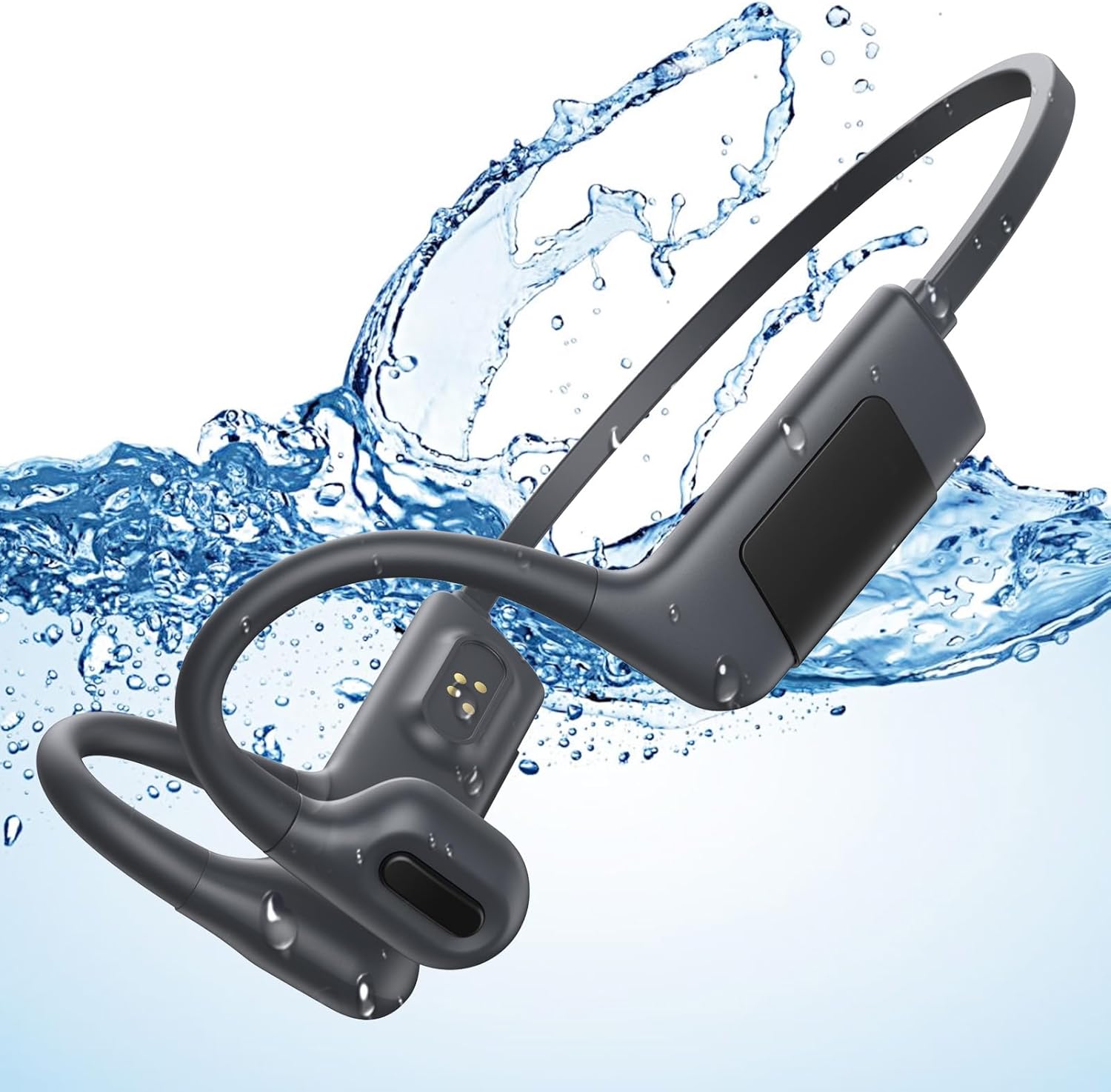 Bone Conduction Headphones Bluetooth 5.3 IPX8 Waterproof Open Ear Headphones for...