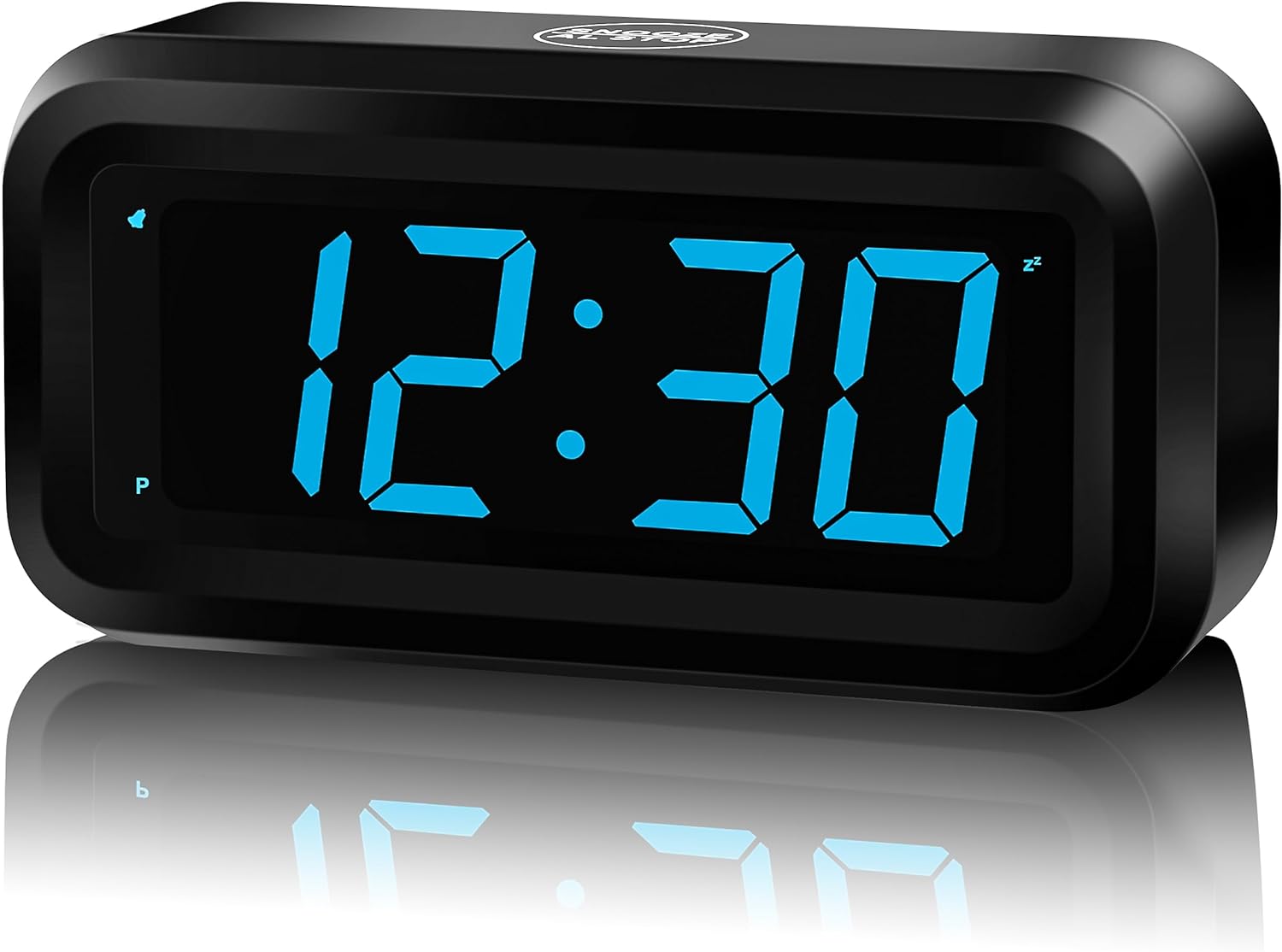 KWANWA Alarm Clock, Special Digital Clock Battery Operated with Big 1.2'' LED Ti...