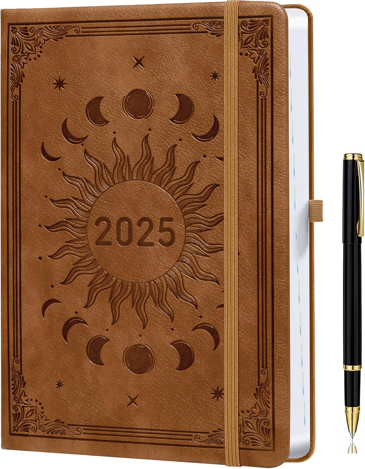 2025 Diary A5 Week To View Full Year Planner - Weekly & Monthly Planner with Pen...