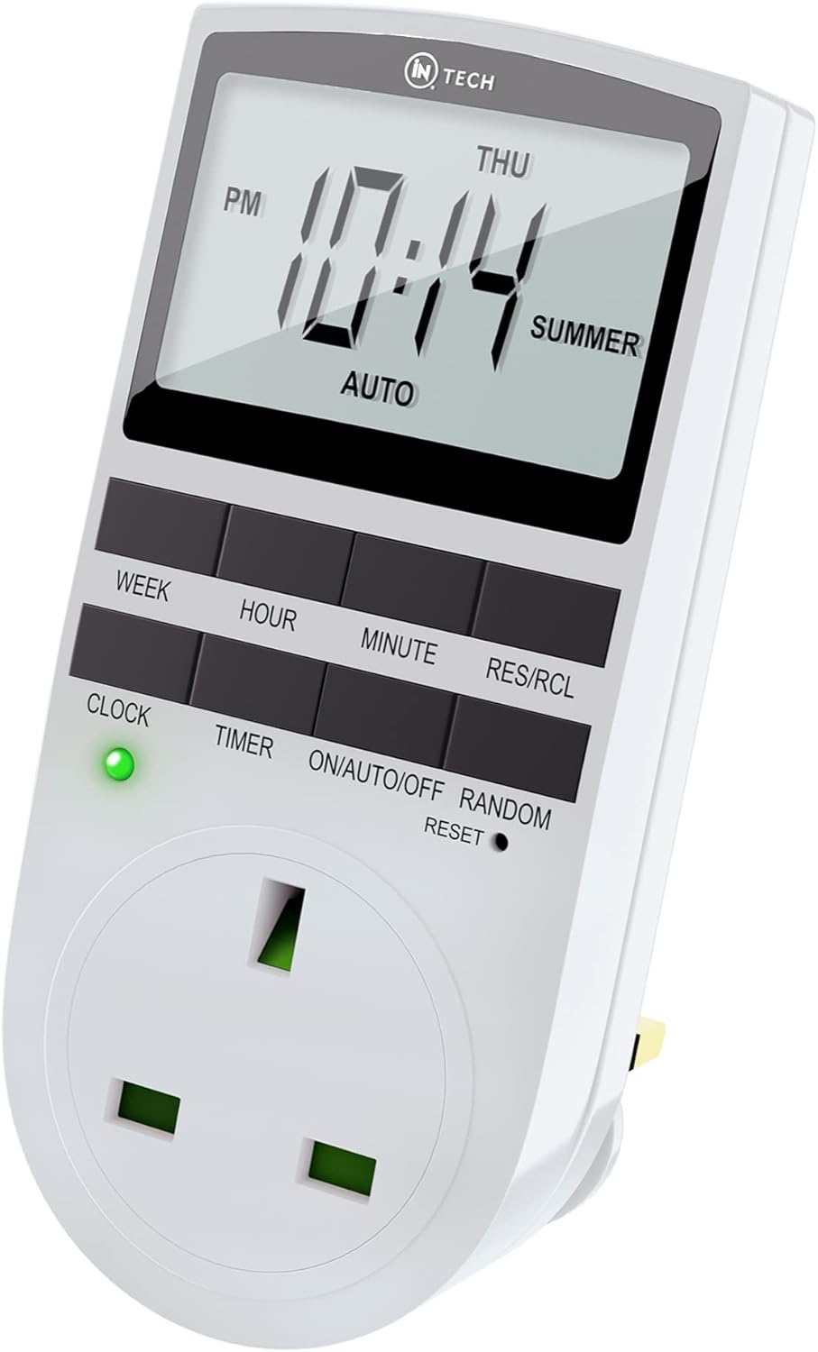 Digital Electric Timer Plug Socket - 12/24hr Smart Socket Timer UK Plug – Latest...