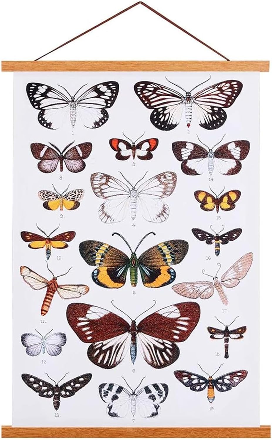 Ywlake Magnetic Poster Frame Frames,Light Wood Wooden Poster Hangers Hanger Hang...