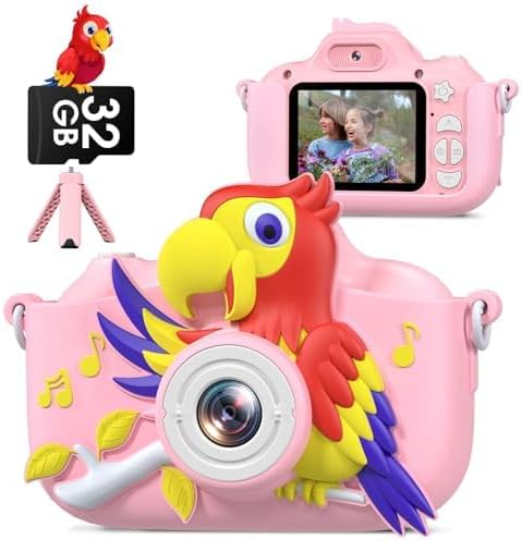 GREENKINDER Kids Camera, Special Kids Digital Camera with Tripod, Innovative 2.0...
