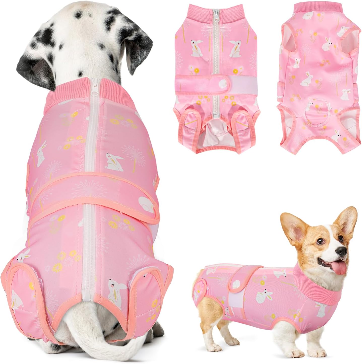 Eyein Dog Surgery Recovery Suit, Dog Surgical Bodysuit Abdominal Wounds Protecto...