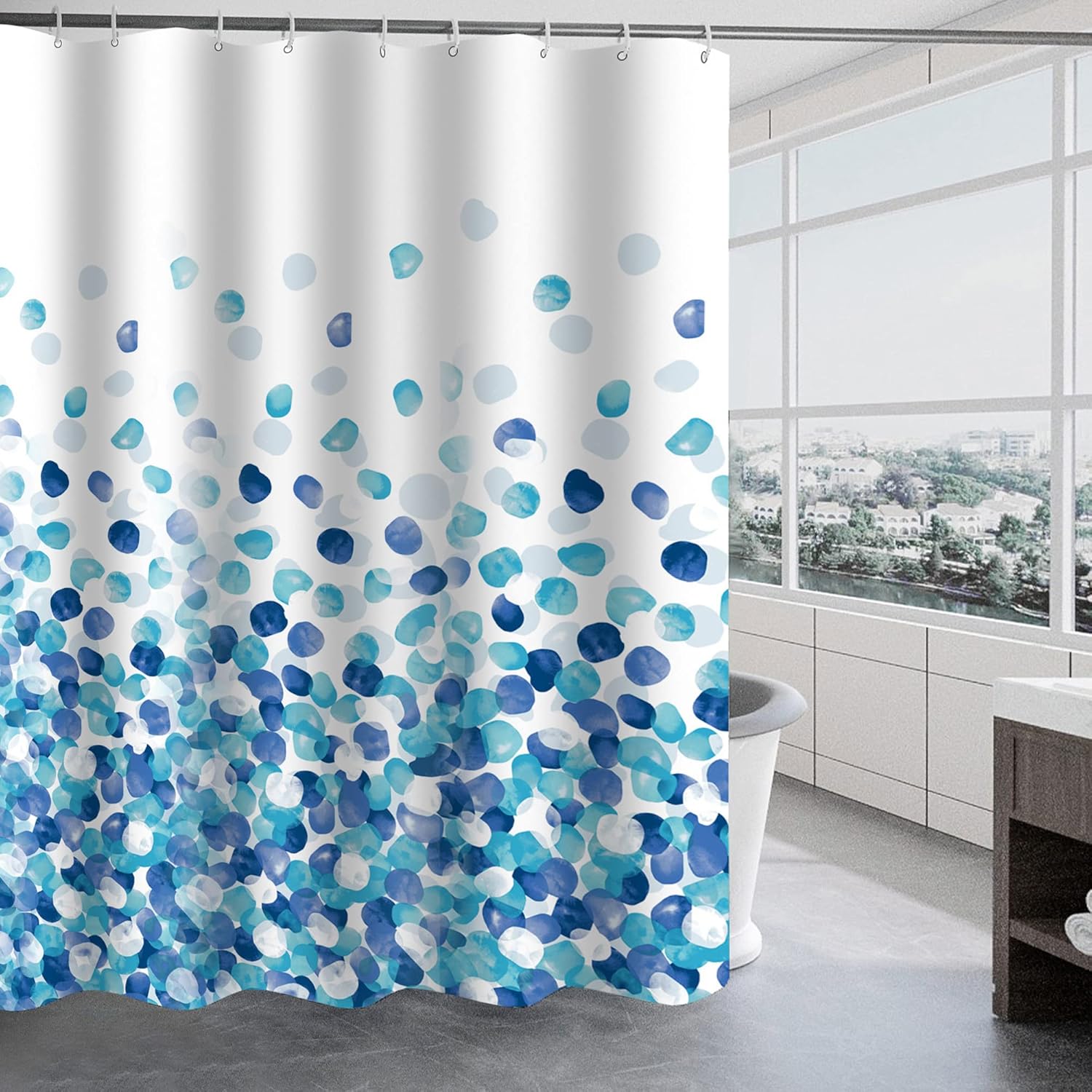 TRUSTLIFE Shower Curtain Waterproof Polyester Bathroom Curtains,180 x 200 cm Was...