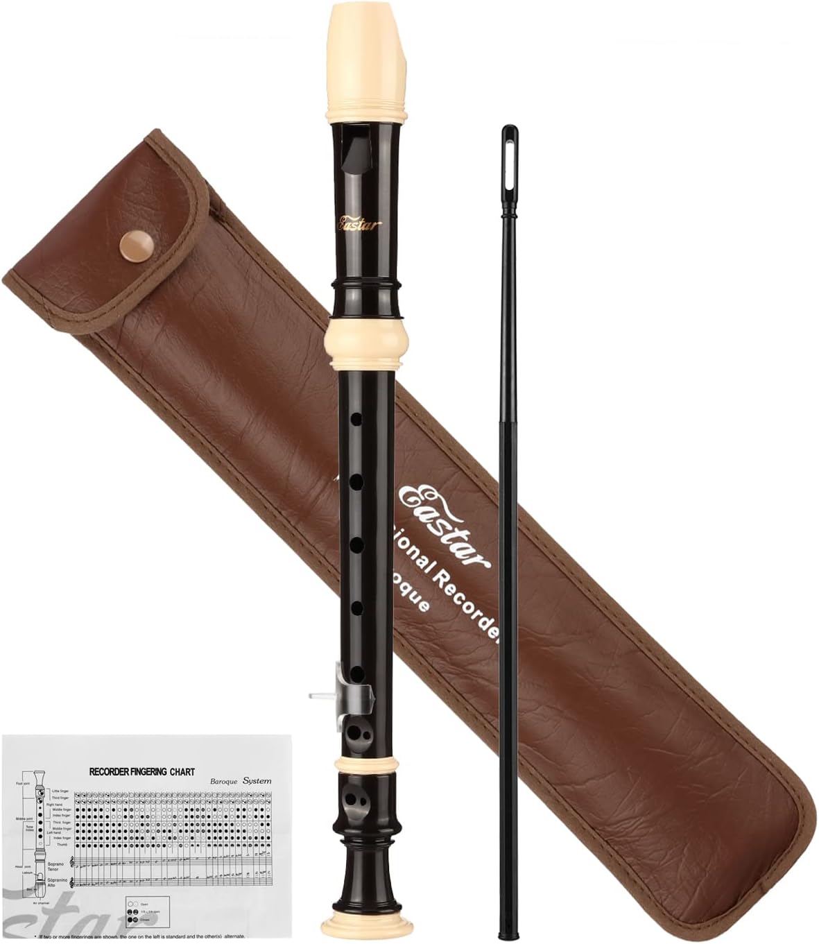 Eastar Soprano Recorder for Beginners Kids, Baroque style C Key Recorder Instrum...