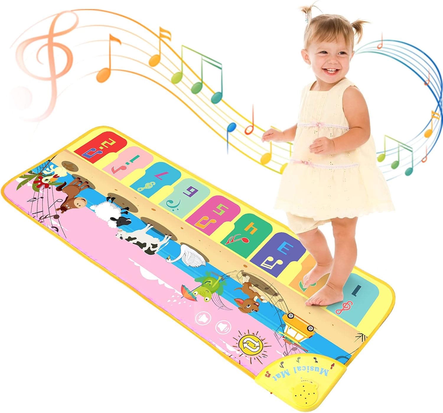 Non-skid and With 25 Sounds Children's Latest Dance Piano Music Mat, Multifuncti...