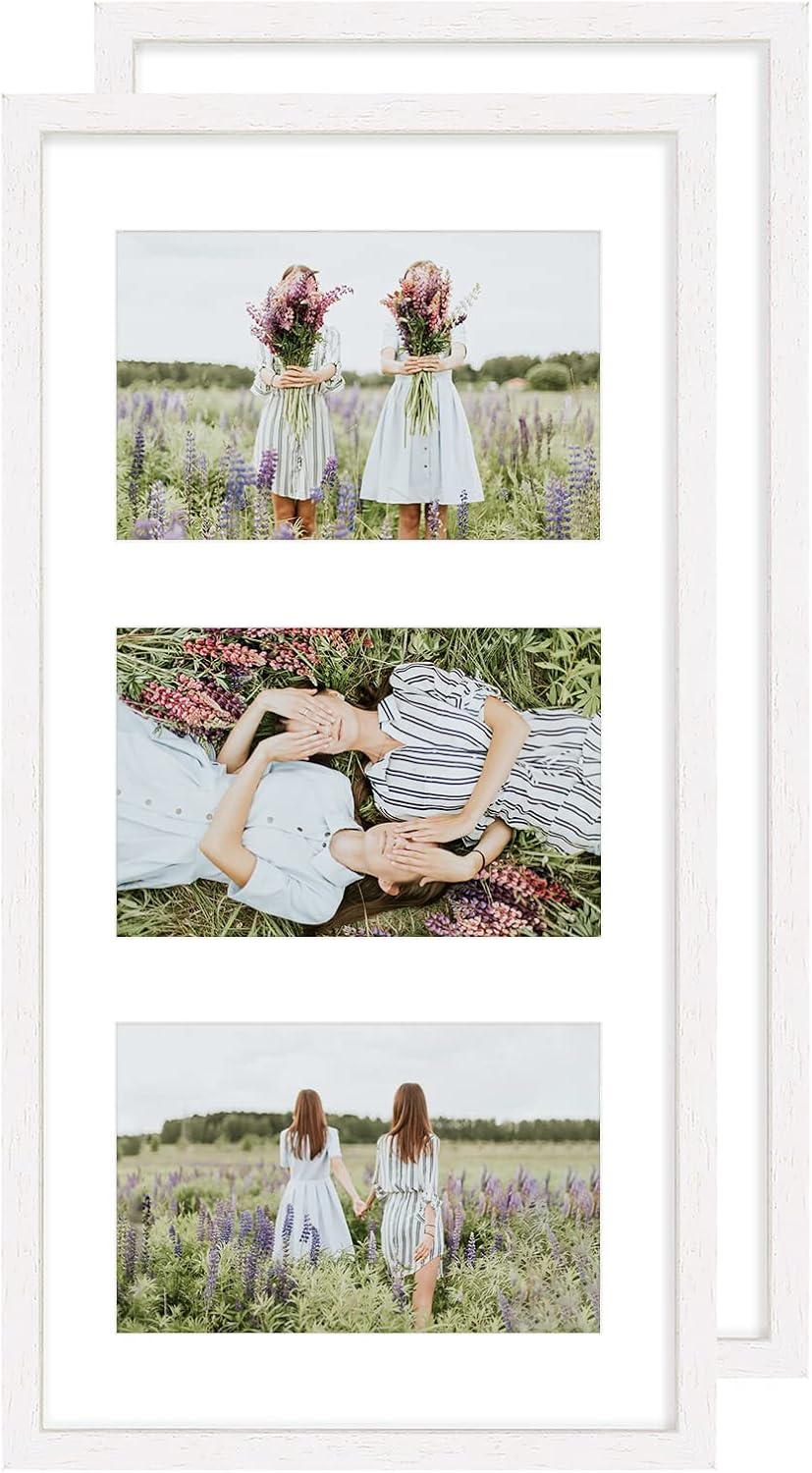 Multiple 3 Aperture Photo Frame, Special Photo Frame with Mount for 10 x 15 cm (...