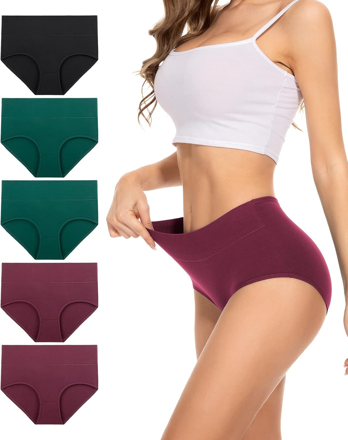 PULIOU Womens Knickers, Special Ladies High Waisted Cotton Underwear, Innovative...