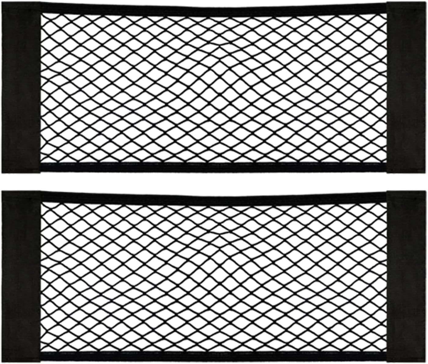 Black Magic Adhesive Mesh Cargo Net Elastic String Net Mesh Net Pouch, Car Back...