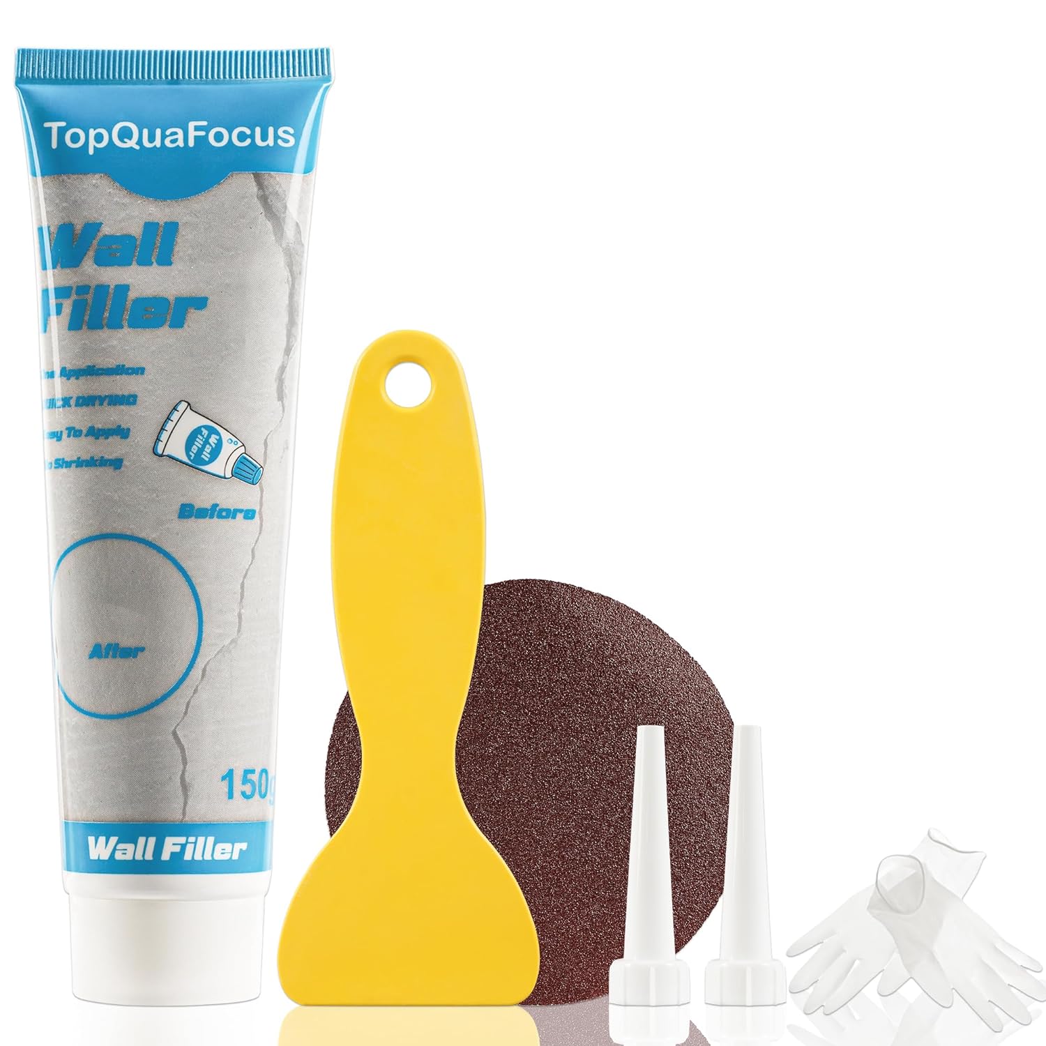 Wall Filler Repair Kit Wall Fillinging kit Agent-TopQuaFocus Wall Holes - Premiu...