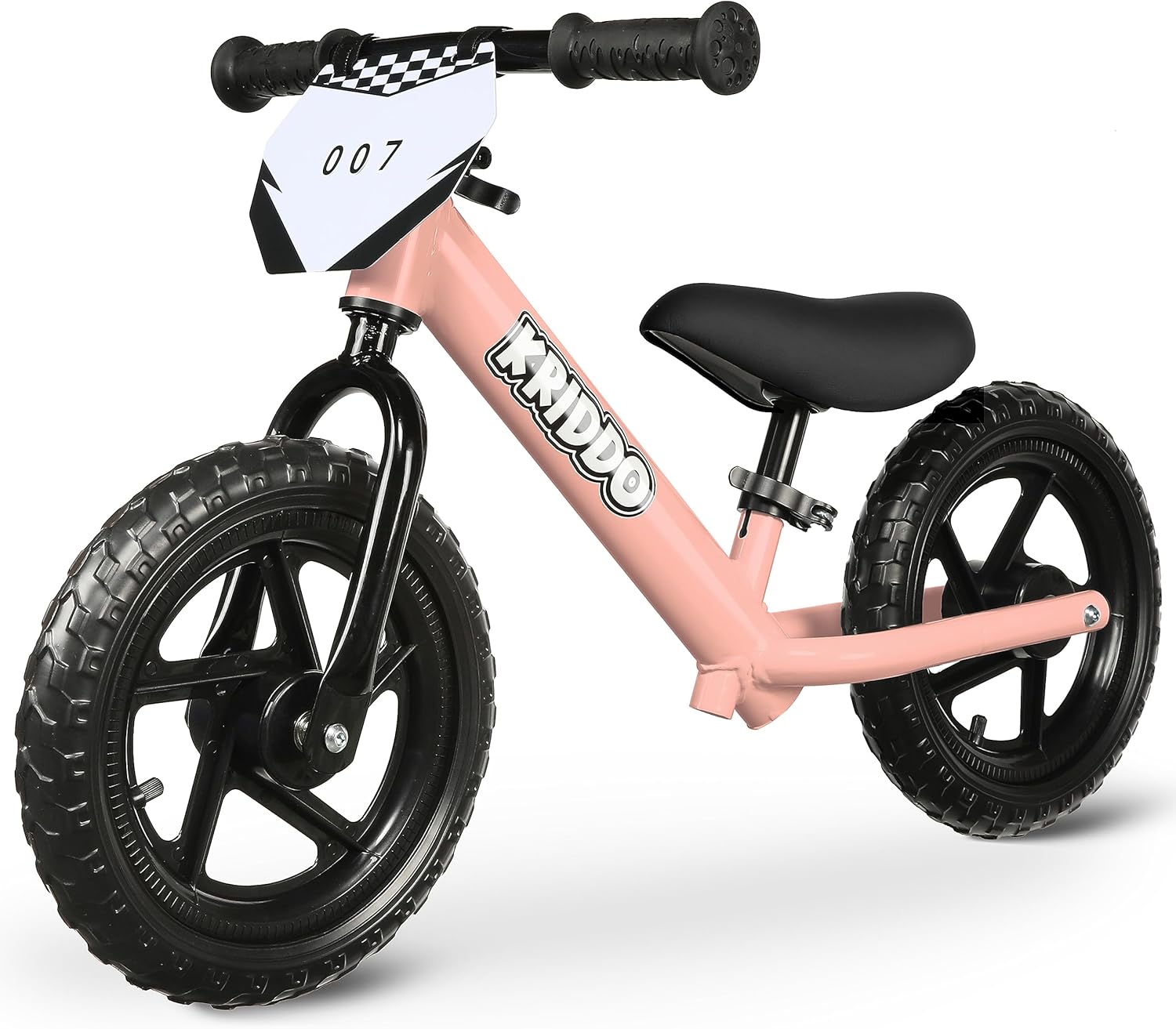 KRIDDO Toddler Balance Bike 2 Year Old, Age 18 Months to 5 Years Old, 12 Inch Pu...