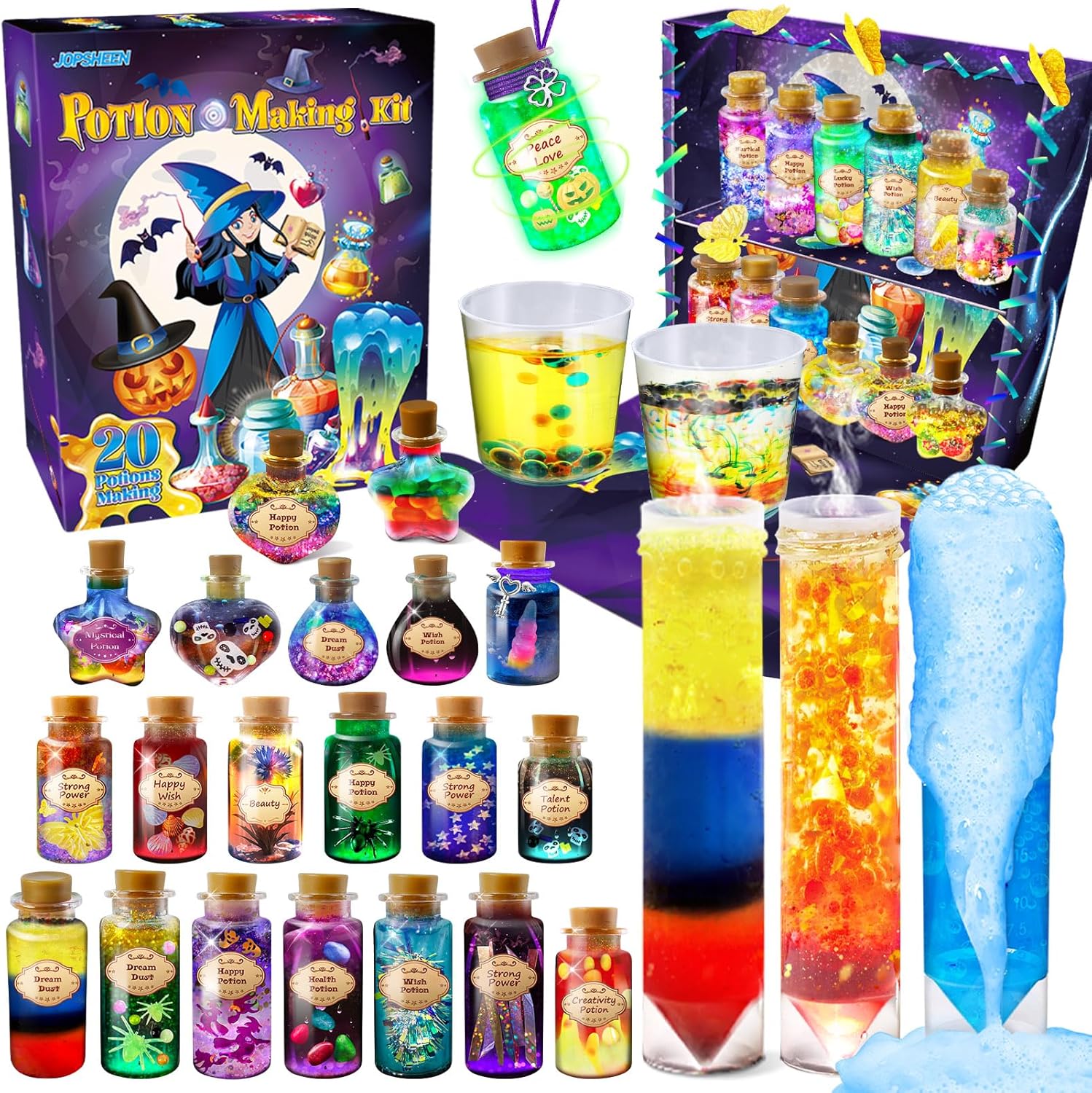 JOPSHEEN Potion Making Kit Children, 20 Wizard Potion, Crafts Toys Christmas Bir...