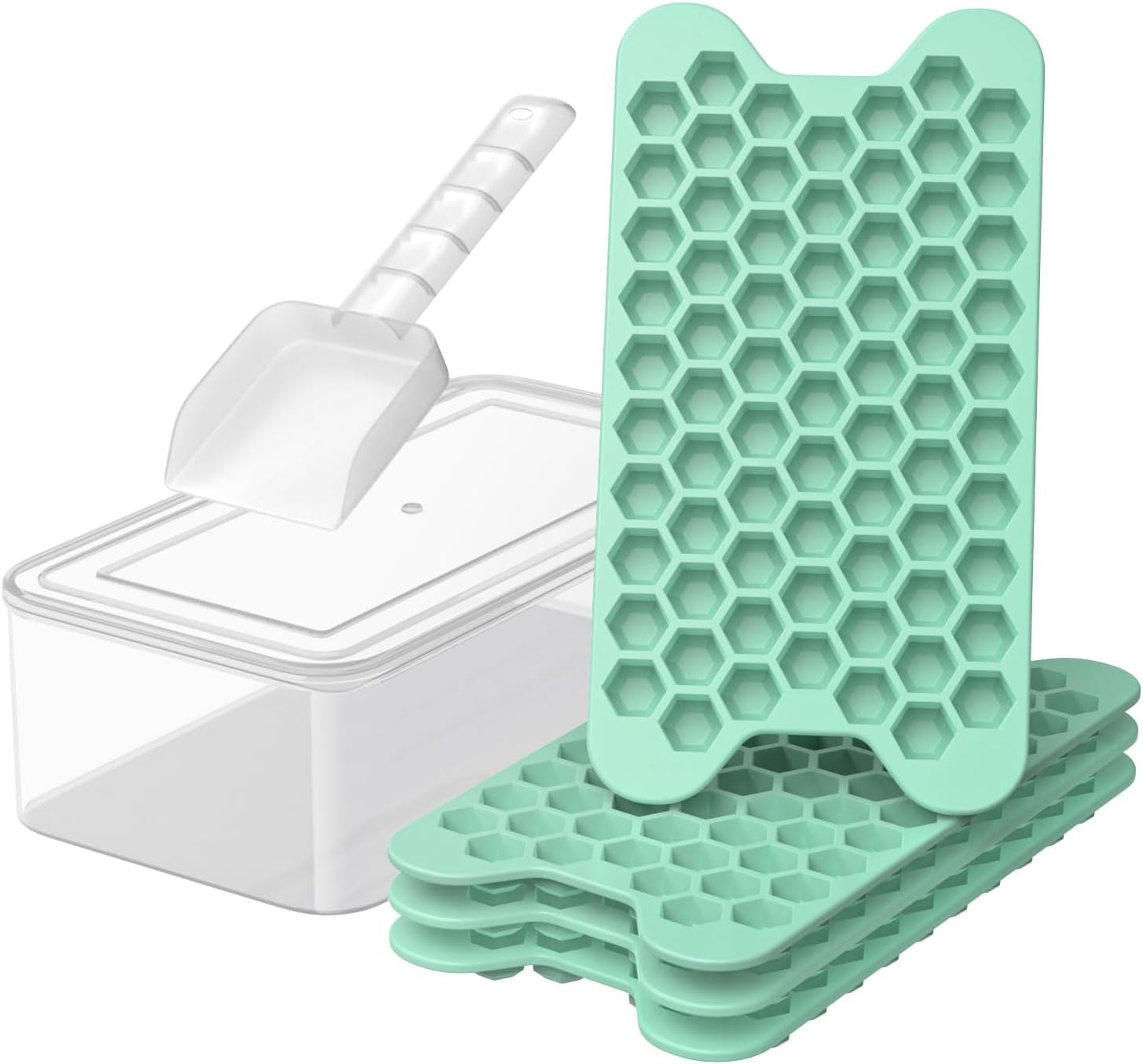 Small Ice Cube Tray for Freezer, Unique FDDAI Easy Release Ice Cube Maker, Speci...