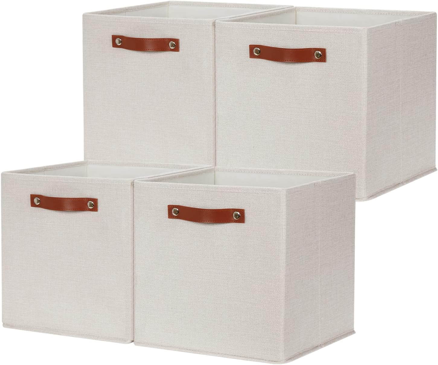 HNZIGE Fabric Storage Cubes Set, Special Storage Baskets for Organized Living, I...
