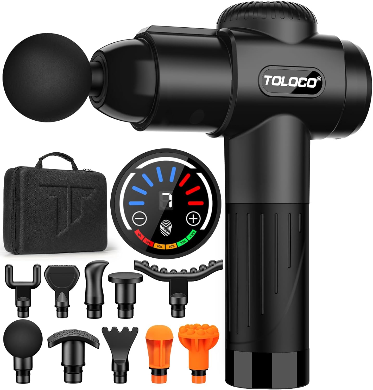 TOLOCO Massage Gun, Upgrade Percussion Muscle Massage Gun for Athletes, Handheld...