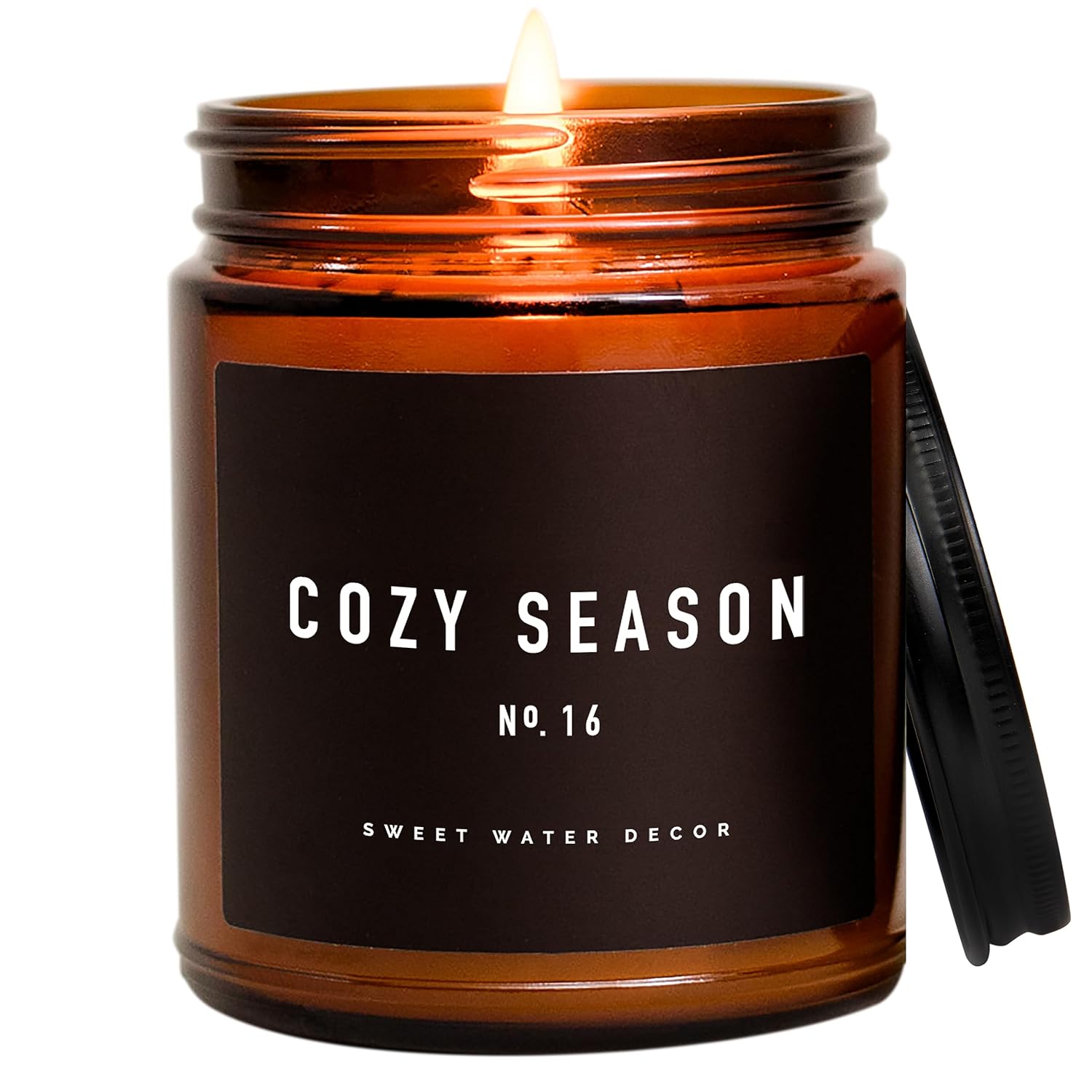 Sweet Water Decor Cozy Season Candle | Woods, Warm Spice, and Citrus Autumn Scen...