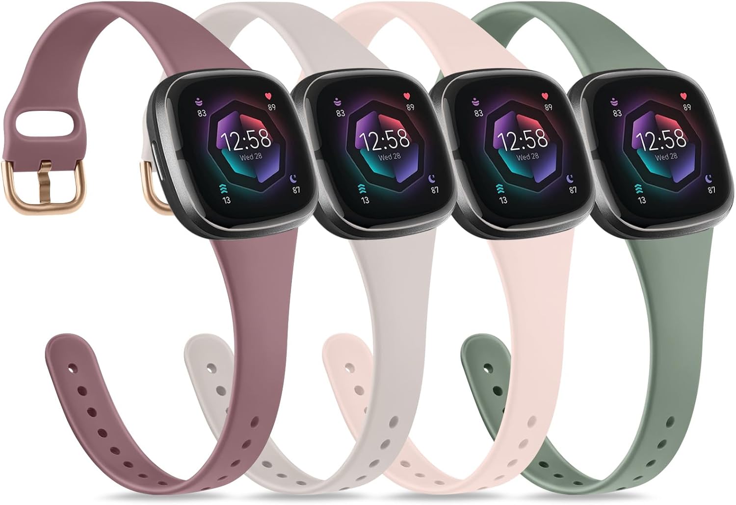 Tobfit Strap compatible for Fitbit Versa 3 Straps/Fitbit Sense/Sense 2 Strap for...