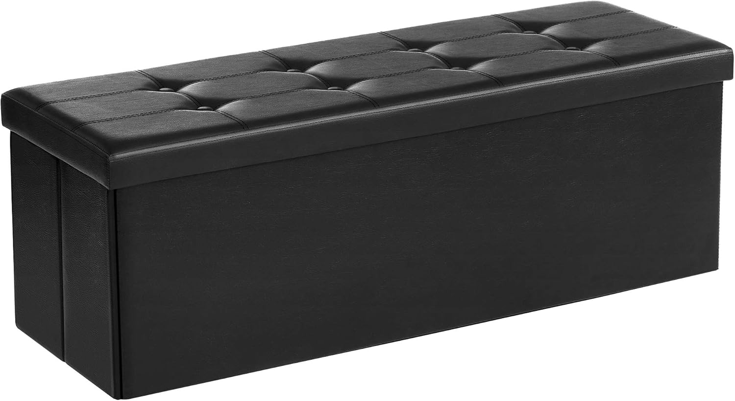 SONGMICS Storage Ottoman, Special Foldable Small Ottoman Foot Rest, Innovative C...
