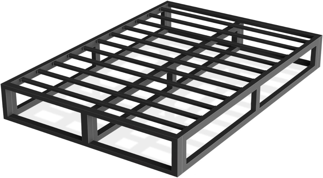 6 Inch Queen Bed Frame with Steel Slat Support, Low Profile Queen Metal Platform...