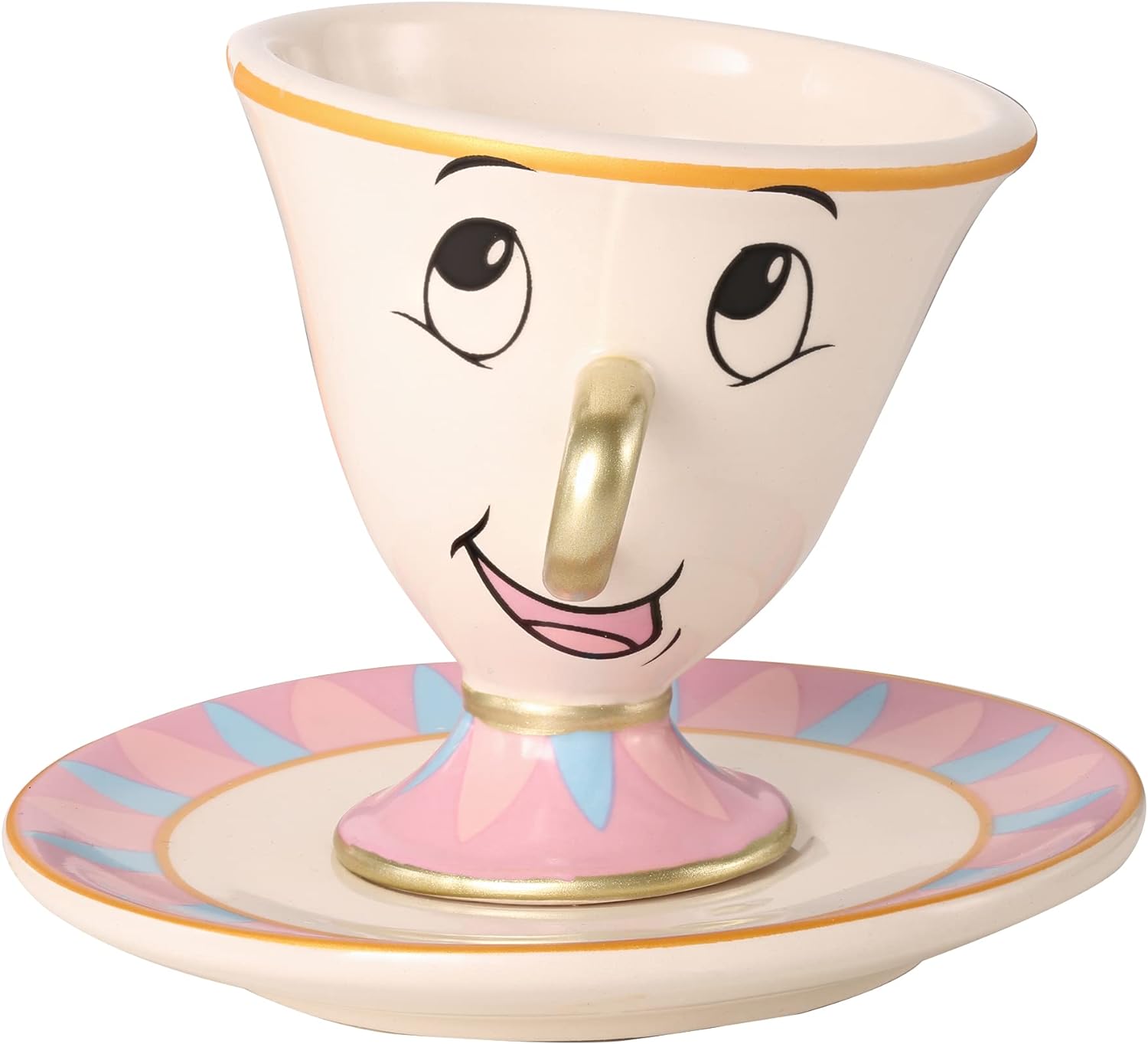 Disney Beauty and the Beast Jewelry Tray - Ceramic Trinket Dish - 3D Chip Ring D...