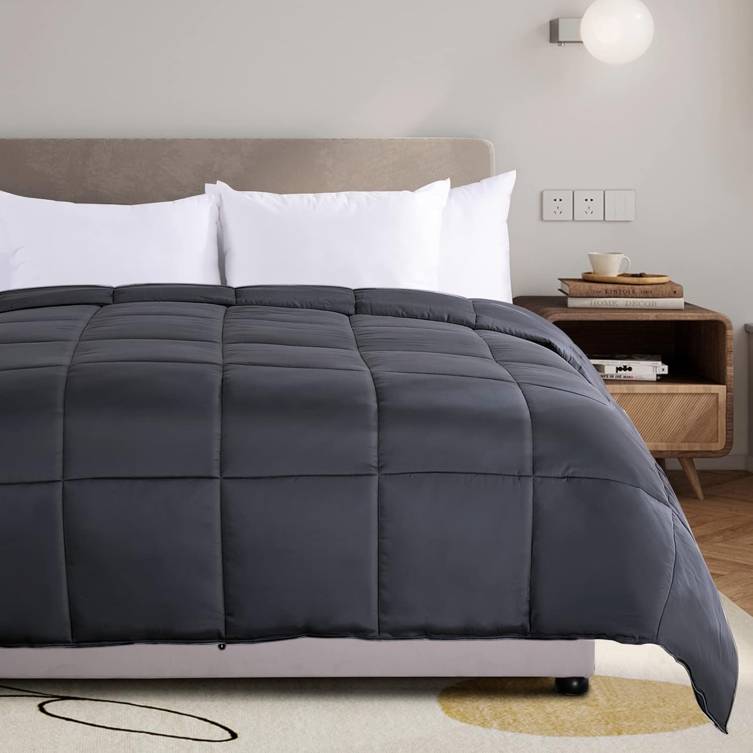 NEXHOME PRO Cooling Lightweight Comforter Queen, Organic Viscose from Bamboo Duv...