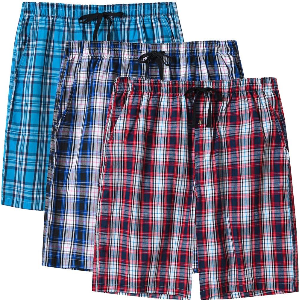 MoFiz Men's Sleepwear Shorts, Special Pajama Bottom Lounge Shorts, Innovative Pl...