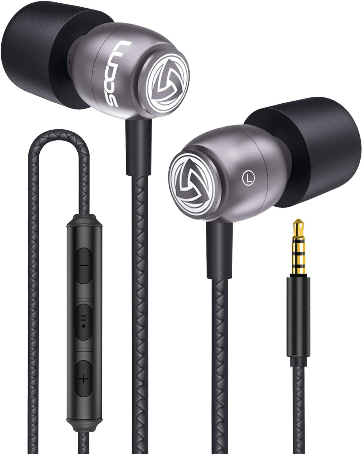 Ludos CLAMOR Wired Earbuds in-Ear Headphones, 5 Year Warranty, Earphones with Mi...