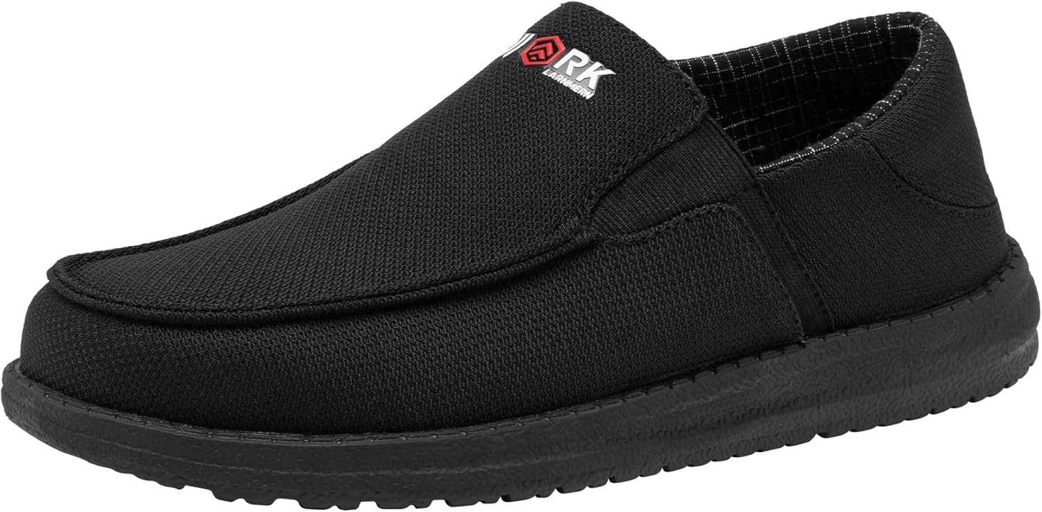 LARNMERN Steel Toe Slip On Work Shoes, Special Safety Sneakers, Innovative Walki...