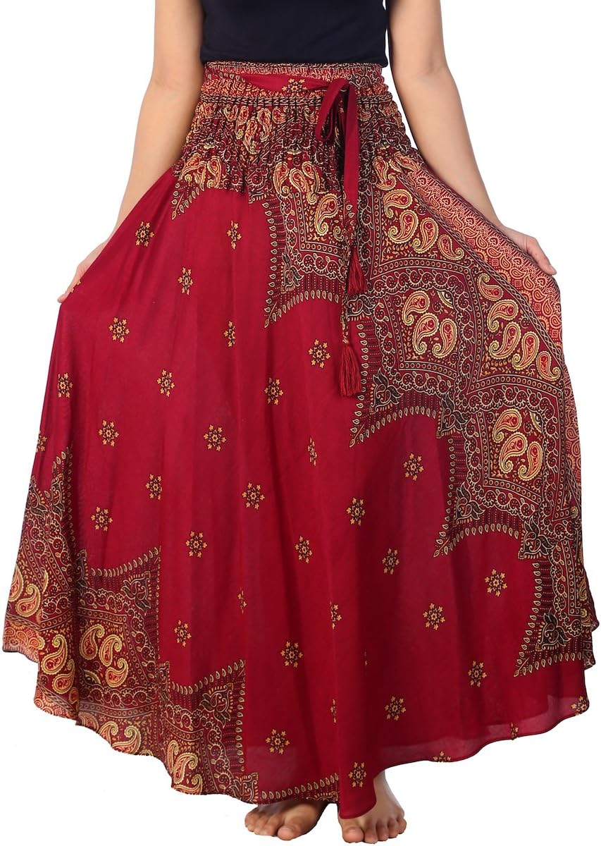 Lannaclothesdesign Women's Long Maxi Skirt, Special Bohemian Gypsy Hippie Style...