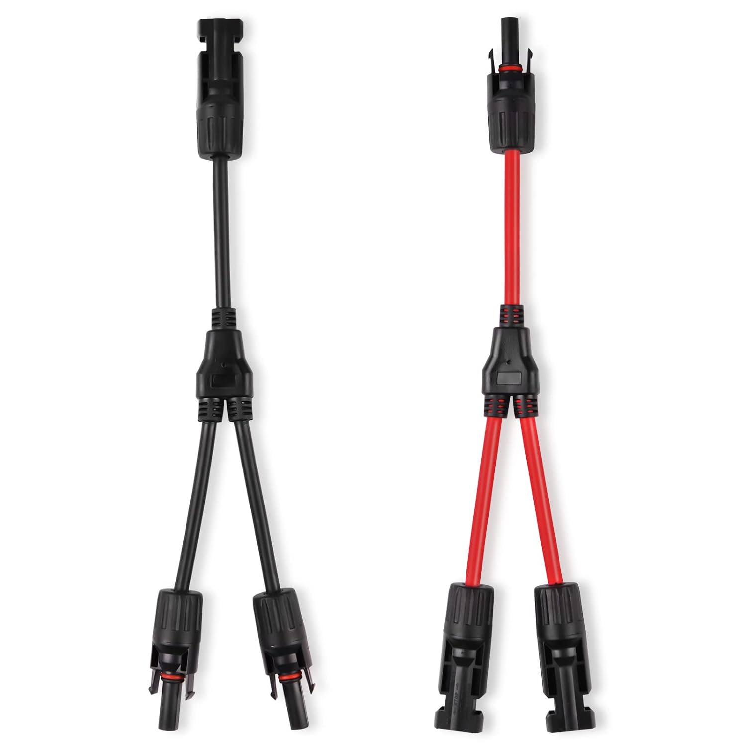 URAQT Solar Cable Y-Splitter (1 to 2), 2 Pcs Solar PV Parallel Adapter Y Cable C...