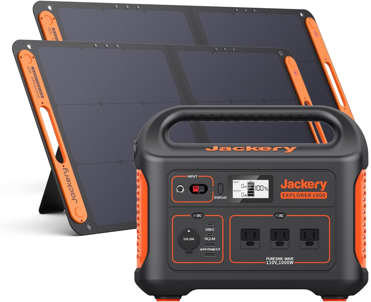 Jackery Solar Generator 1000, 1002Wh Capacity with...