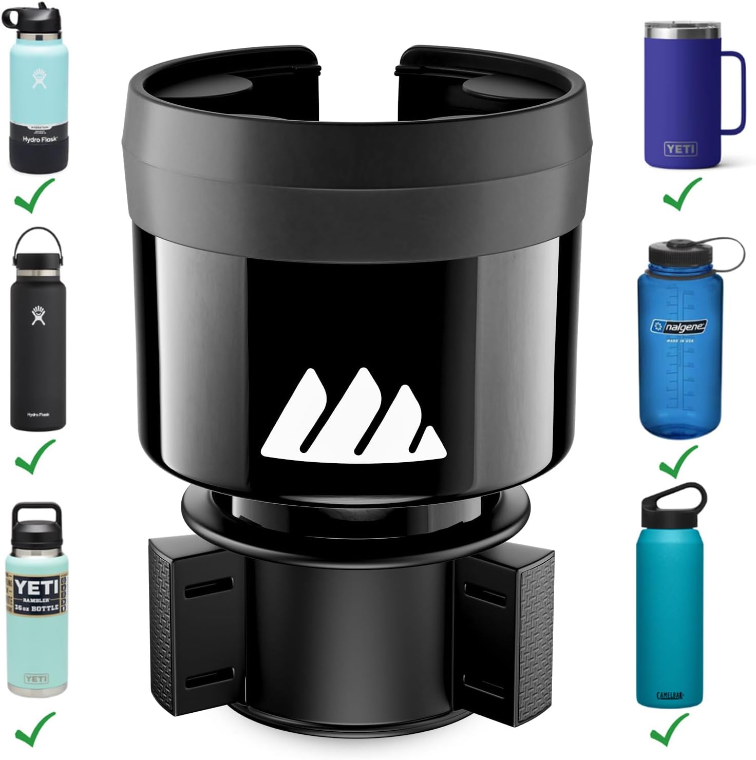 Integral Hydro Expander - Car Cup Holder Expander Organizer with Adjustable Base...