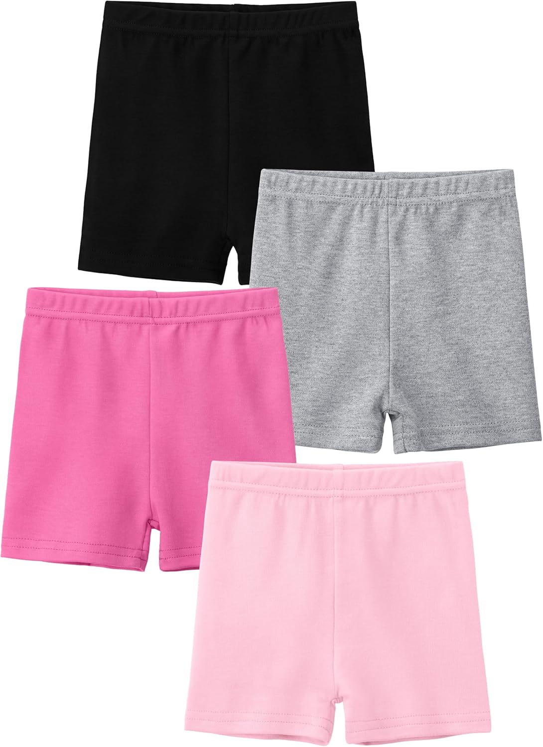 4 Pack Cotton Toddler Girls Shorts Cartwheel Shorts Girl Bike Shorts Kids Biker...