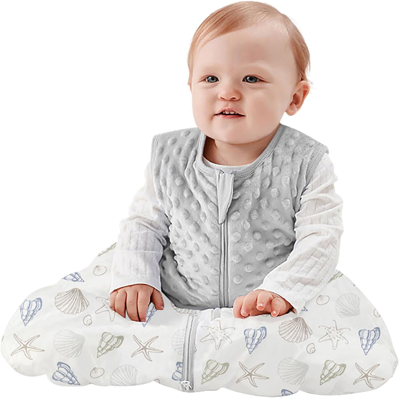 TURMIN Baby Sleeping Bag, Winter Toddler Sleep Sack 3-Layer Warmly Lined Sleevel...