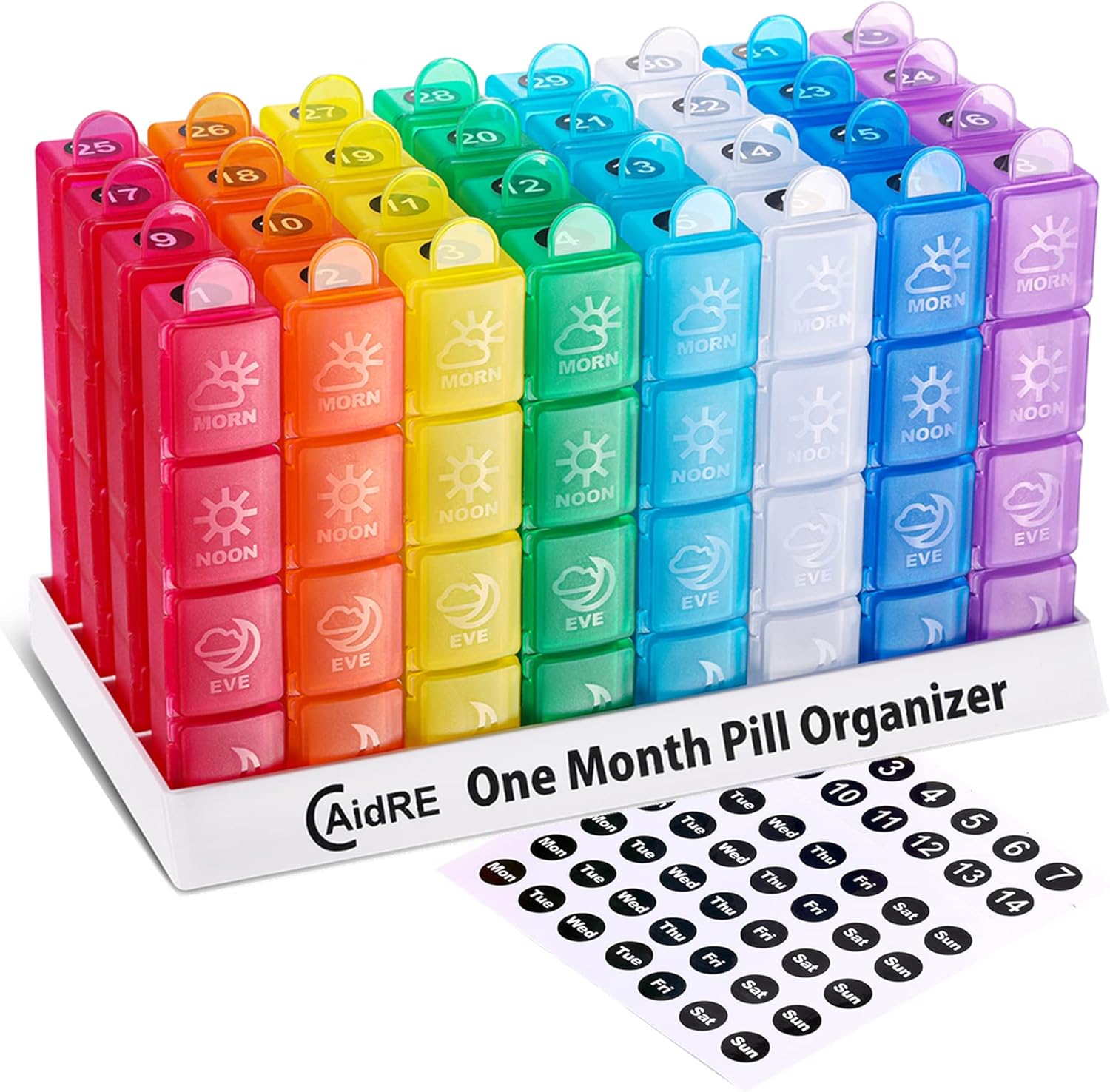 Monthly Pill Organizer, Innovative One Month Pill Organizer, Special Monthly Pil...