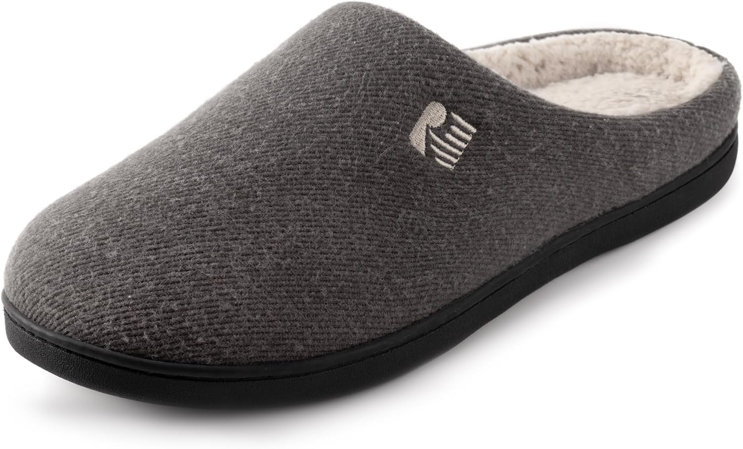 RockDove Men's Slippers, Special Memory Foam Clog Slippers, Affordable Sherpa Li...