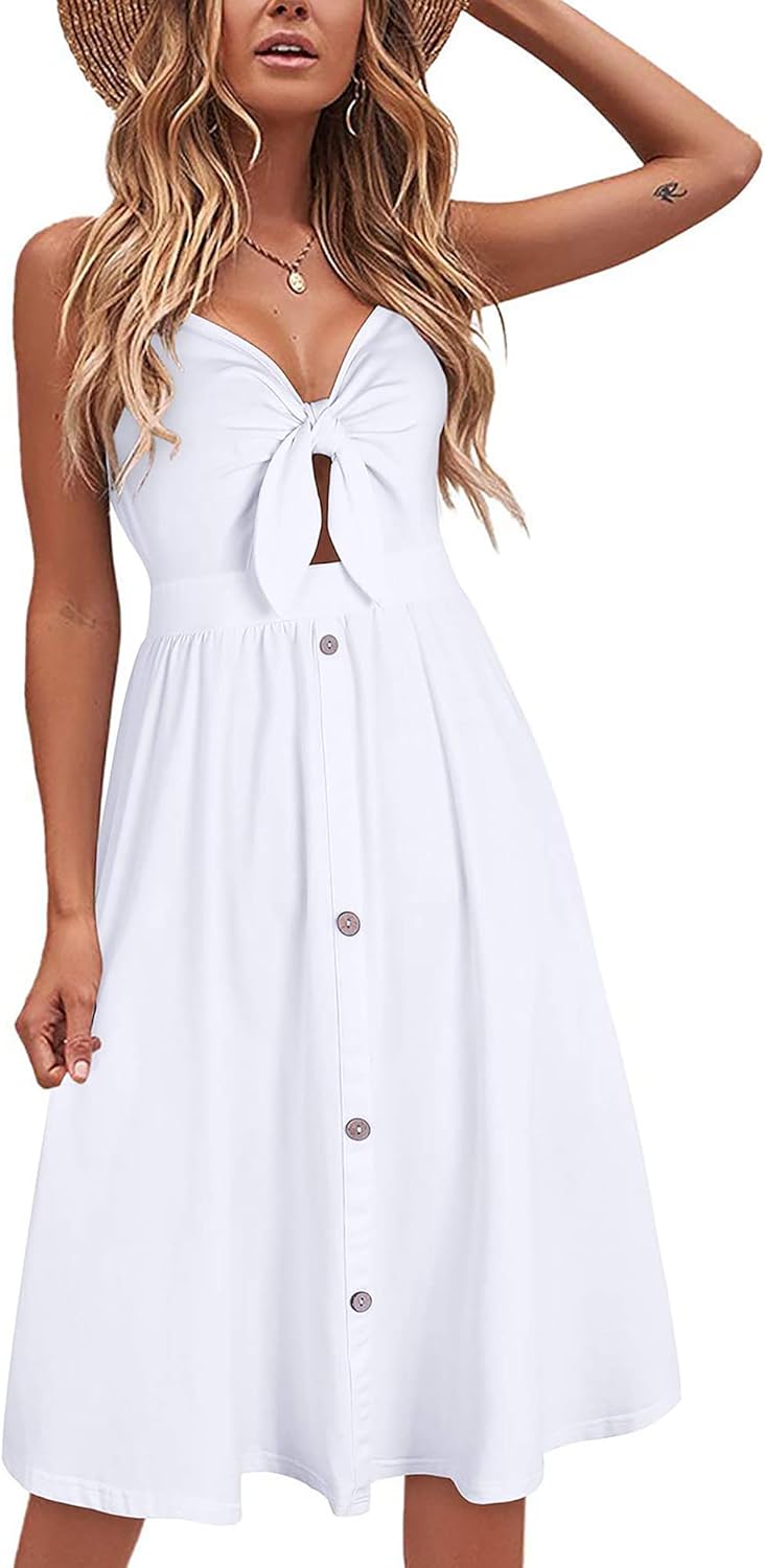 VOTEPRETTY Women's Summer Dresses Spring Sundresses Beach Clothes Outfit Vacatio...
