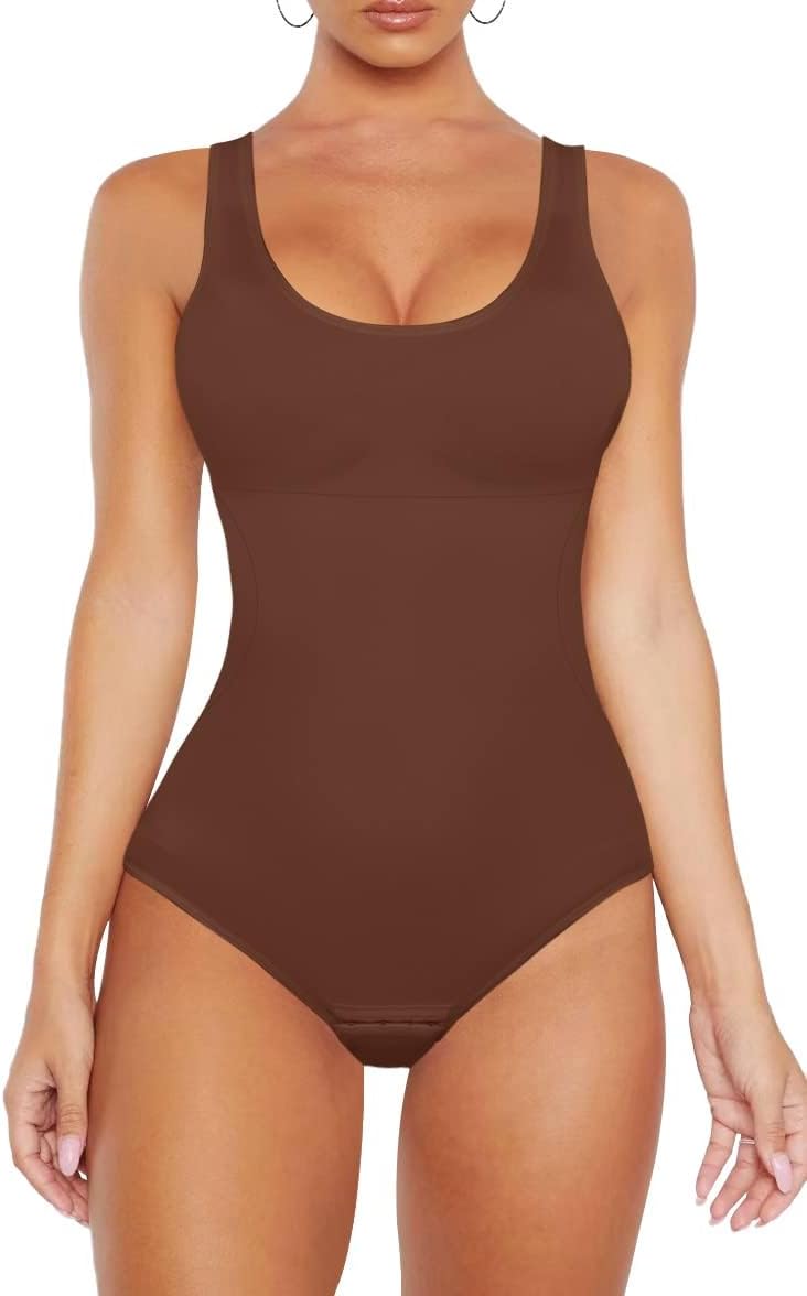 VVX Bodysuit for Women - Tummy Control Seamless Tops Compression Butt Lifting Sh...