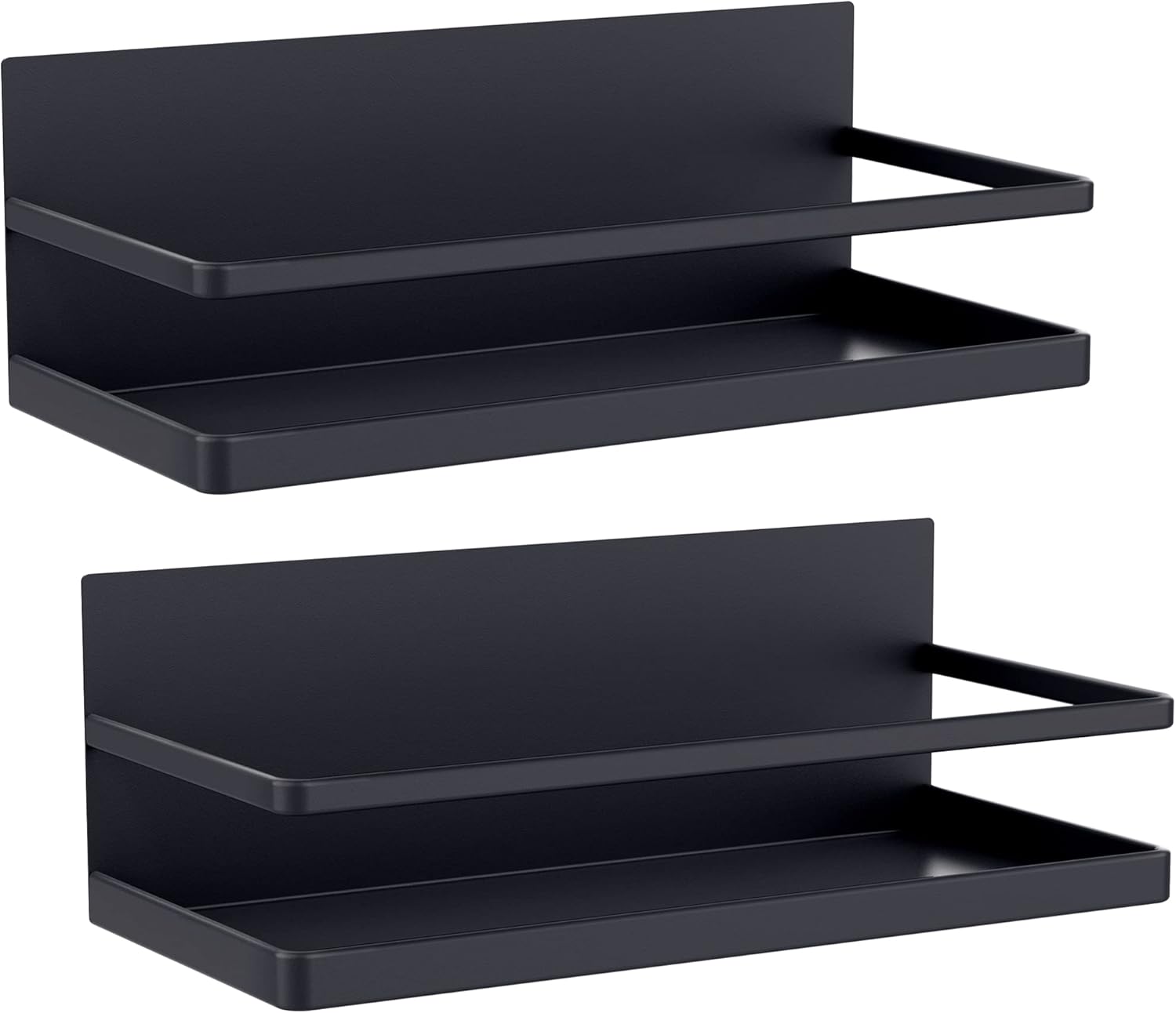 2 Pack Magnetic Spice Rack, Easy to Install on The Side of Refrigerator/Space Sa...