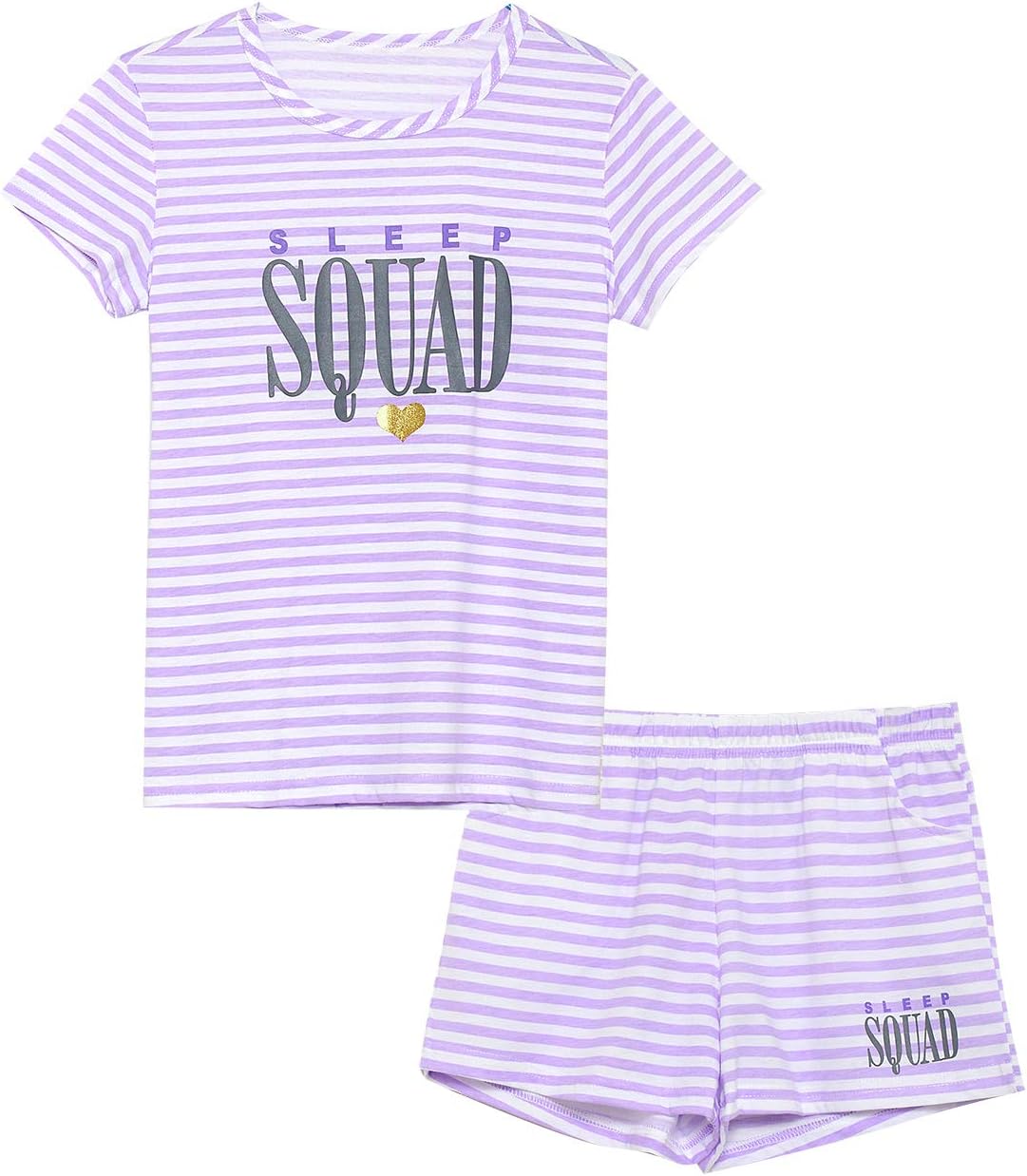 Cozchique Pajamas, Special Summer Pajamas for Girls, Innovative Stripe Design Pa...