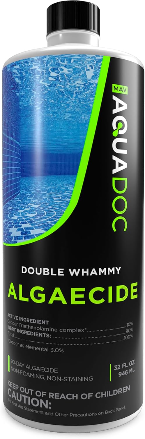 Copper Pool Algaecide for Swimming Pool - 90 Day Algaecide for Inground Pool to...