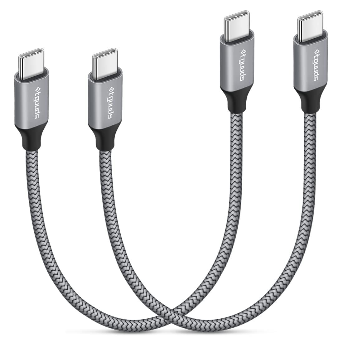 etguuds Short USB C to USB C Cable 1ft, 2-Pack, 60W USBC to USBC Cord, Type C to...