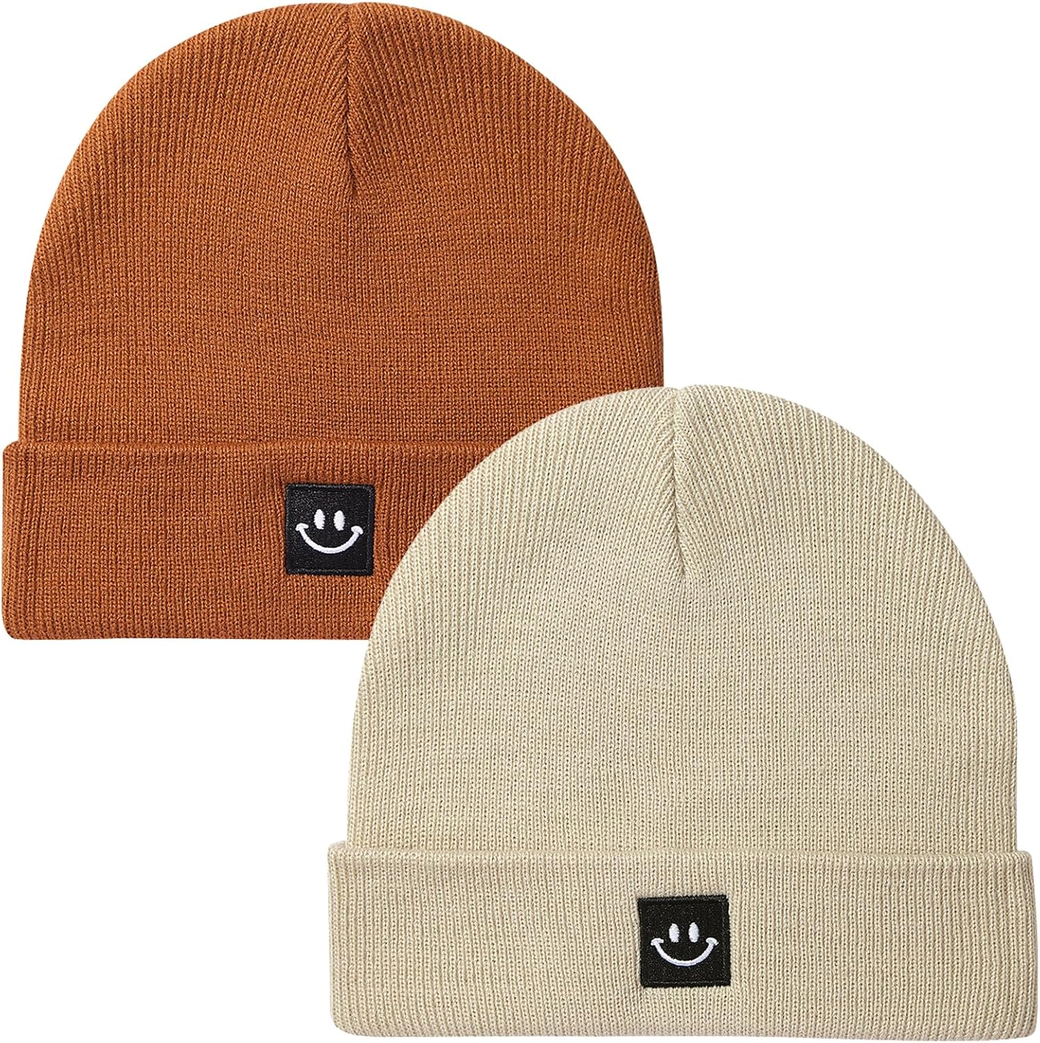 Paladoo 2Pack Baby Beanie Knit Toddler Hat for Girls Boys 0-8 Years 6-36 Months...