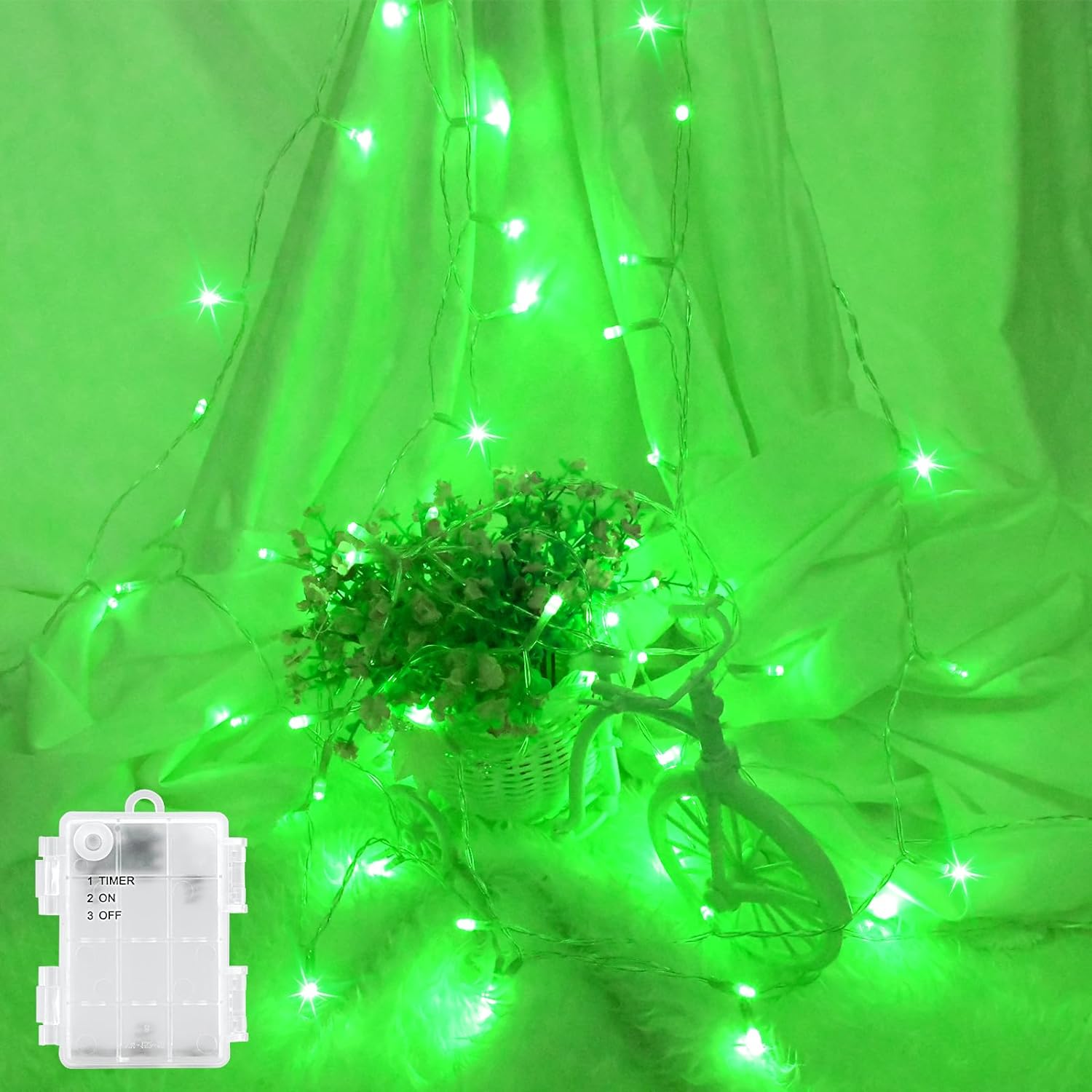FFZZKJ Fairy Lights Battery Operated Waterproof String Lights with Timer 3M 30 L...