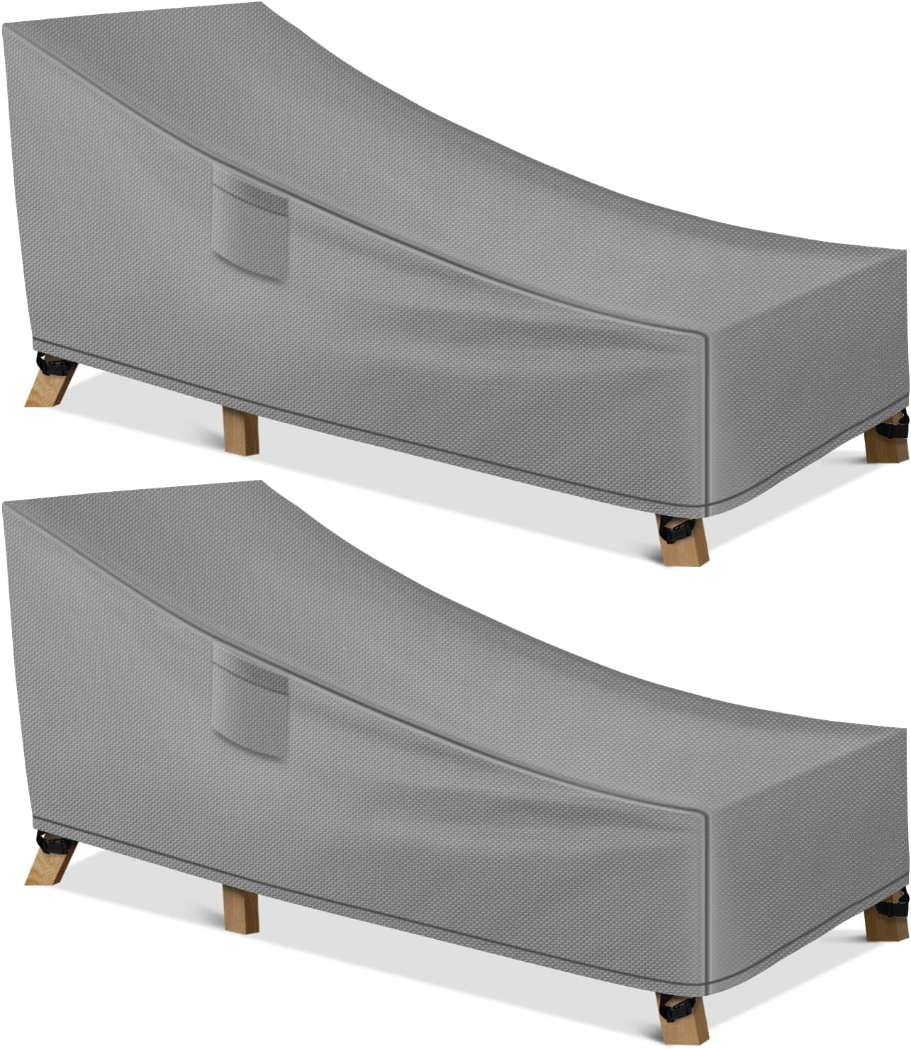 WLEAFJ Patio Chaise Lounge Cover, Special Heavy Duty Outdoor Lounge Chair Covers...