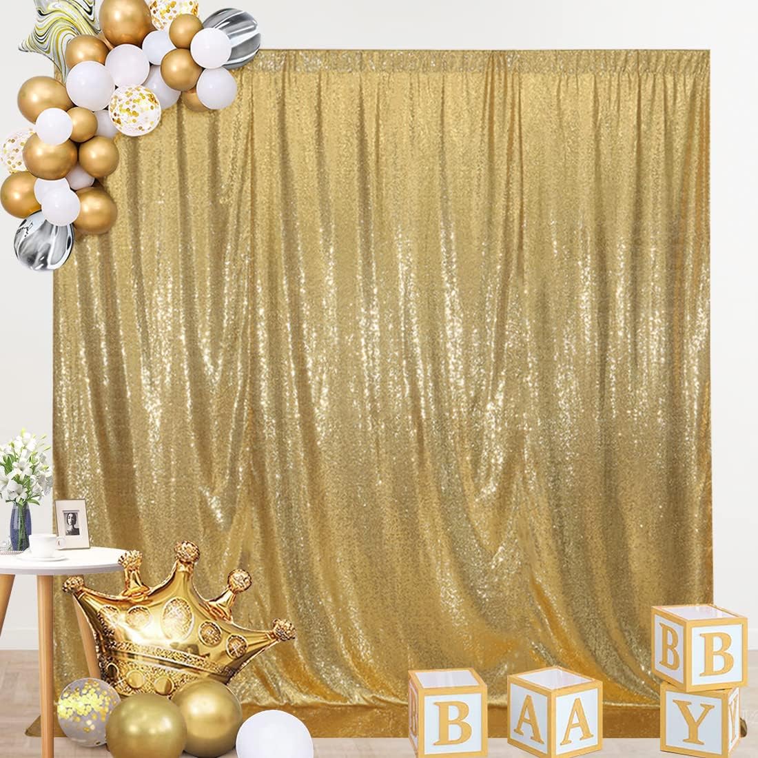 SquarePie Sequin Backdrop, Special Thick Stain Background for Photography, Premi...