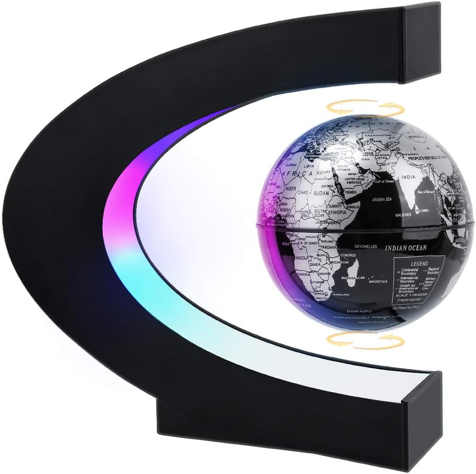 MOKOQI Magnetic Levitating Globe, Special Tech Gift with LED Light, Unique Globe...