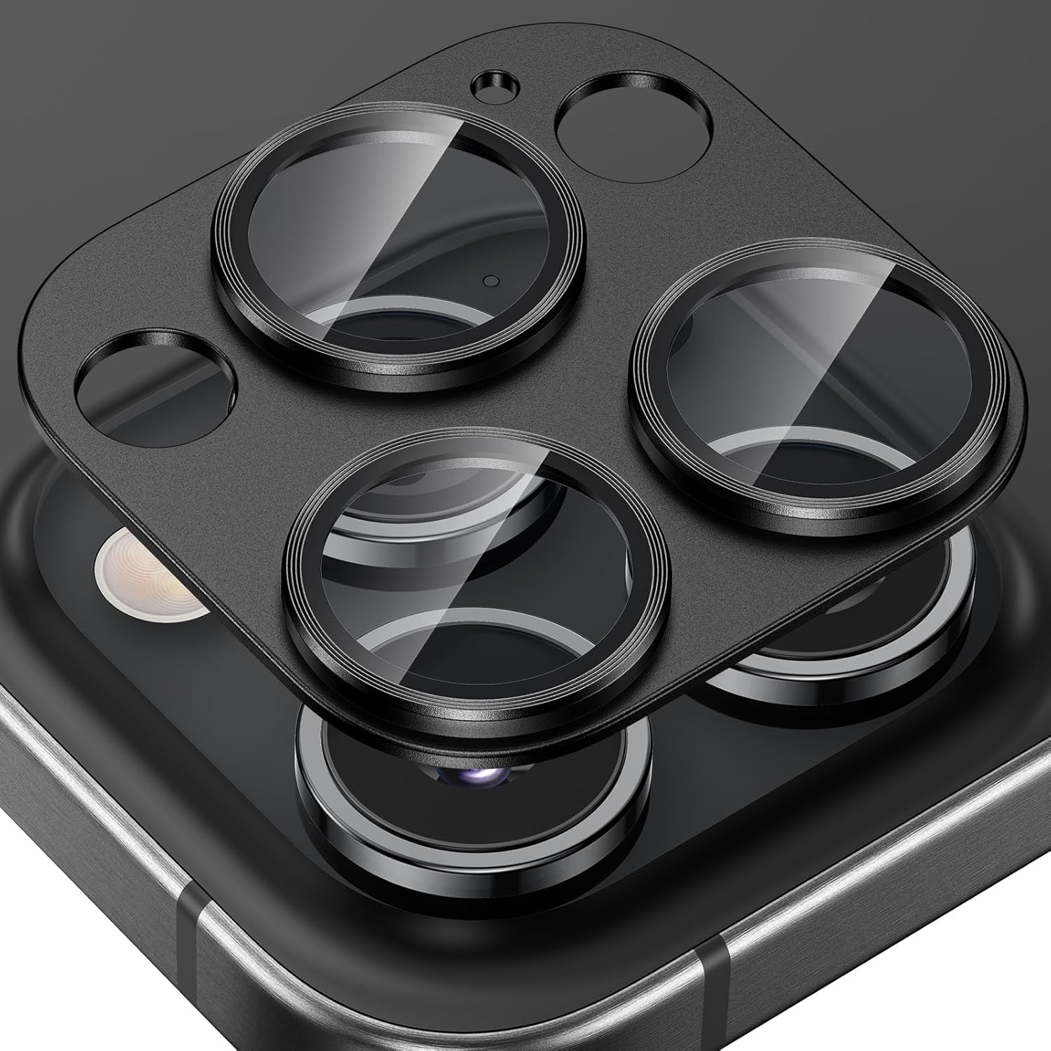 Tensea for iPhone 16 Pro/iPhone 16 Pro Max Camera Lens Protector, Metal Aluminum...